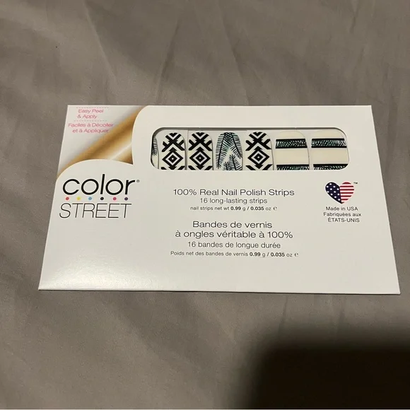 *Retired* Color Street: Costa Rica Escape | Island Geometric Summer Palm White - Picture 3 of 12